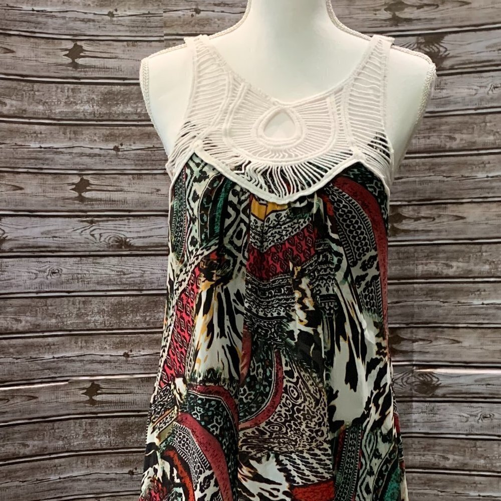 🔥🔥SALE🔥🔥City TRIANGLES Multi Color Flowy Dress - Picture 3 of 12